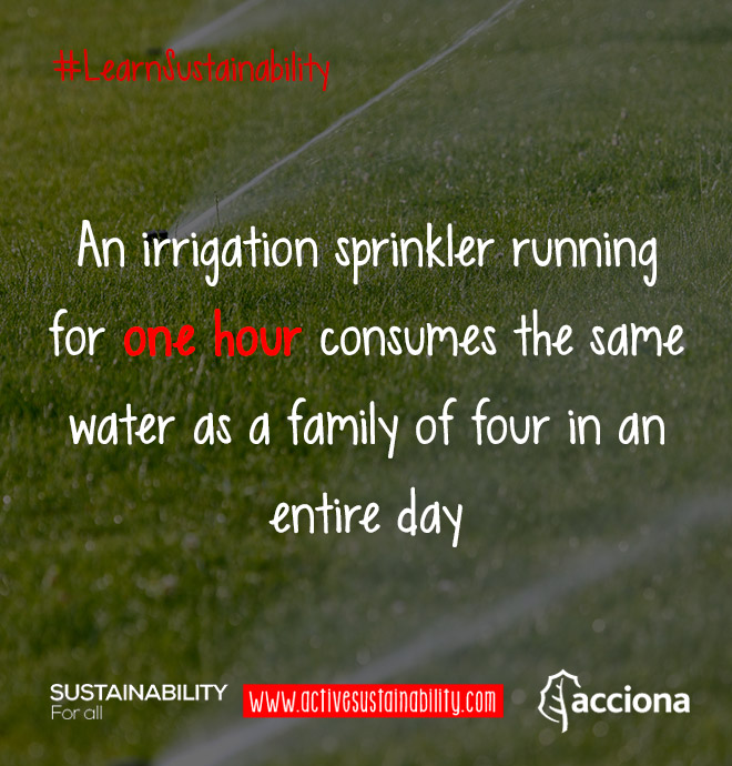 #LearnSustainability: Irrigation sprinkler