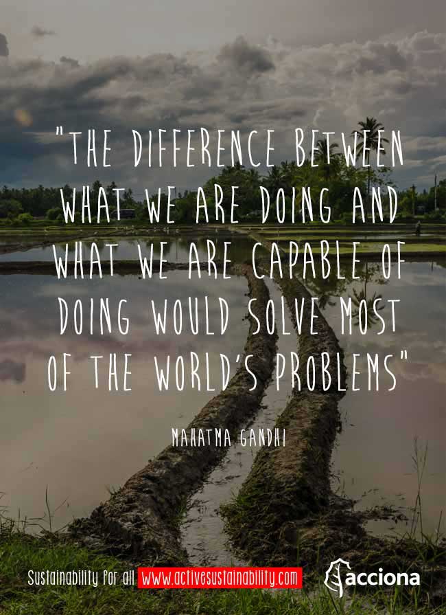 Gandhi and the world's problems