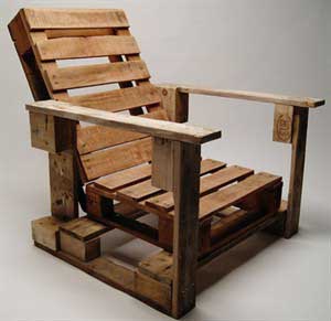 Pallet chair. Casasrestauradas.com