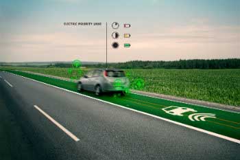Charging lane for electric vehicles