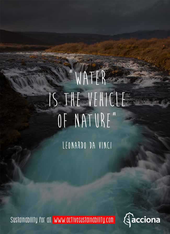 Leonardo Da Vinci and water