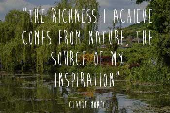 Monet and his source of inspiration