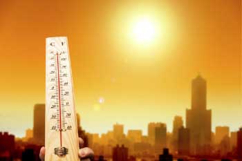 The greenhouse effect is causing temperature rise