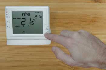 Set up a thermostat, if possible, a programmable one