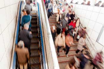 Subway station users produce energy when walking