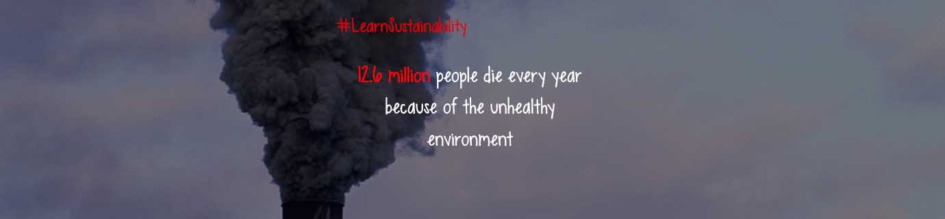 #LearnSustainability: Unhealthy environment deaths