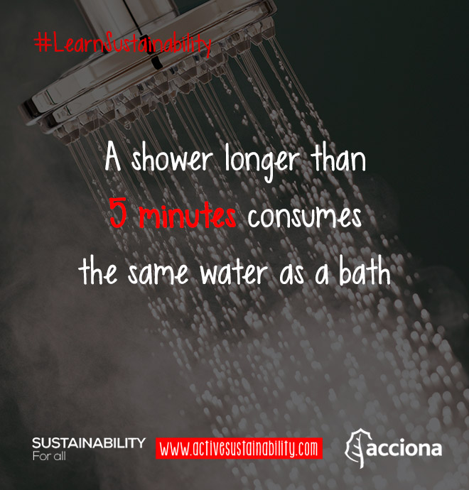 #LearnSustainability: 5 minutes shower