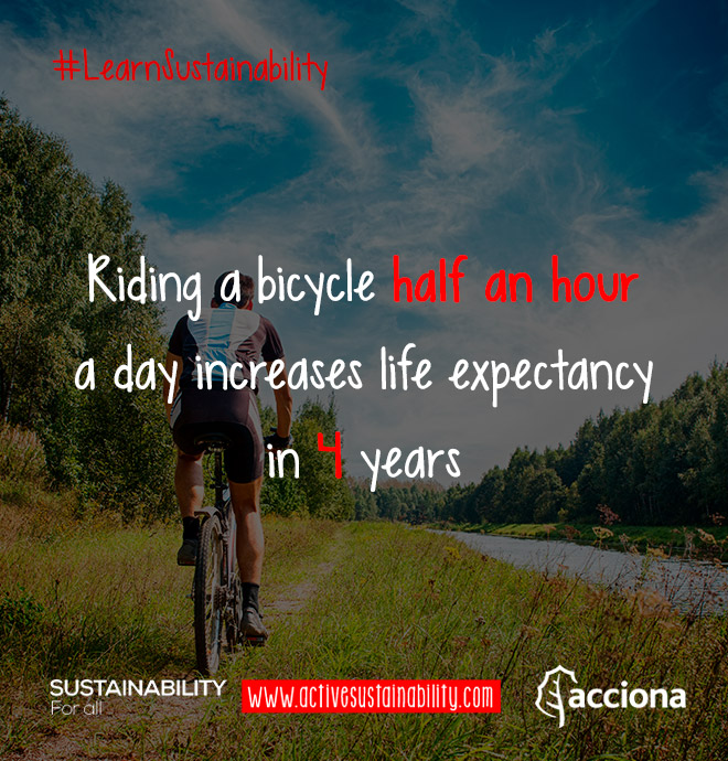 #LearnSustainability: Bike and life expectancy