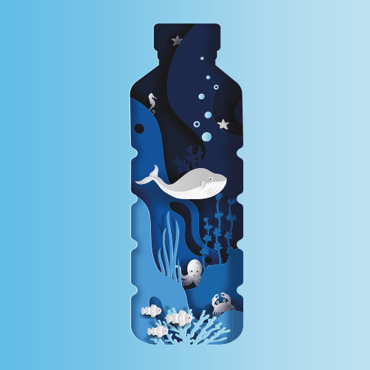 whale in a bottle