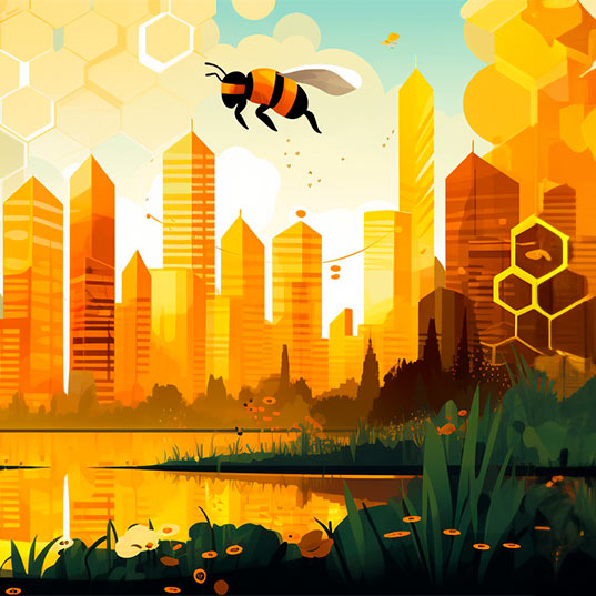 What do bees have to do with a city’s health? 